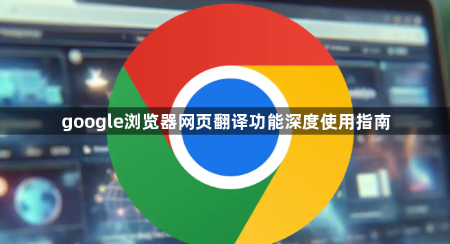 google浏览器网页翻译功能深度使用指南1