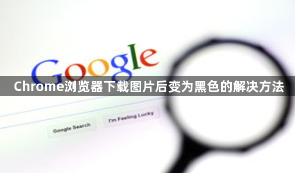Chrome浏览器下载图片后变为黑色的解决方法1