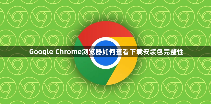 Google Chrome浏览器如何查看下载安装包完整性1