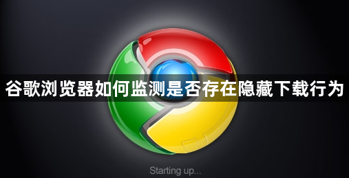 谷歌浏览器如何监测是否存在隐藏下载行为1