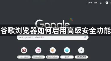 谷歌浏览器如何启用高级安全功能1