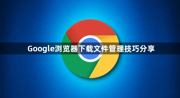 Google浏览器下载文件管理技巧分享1