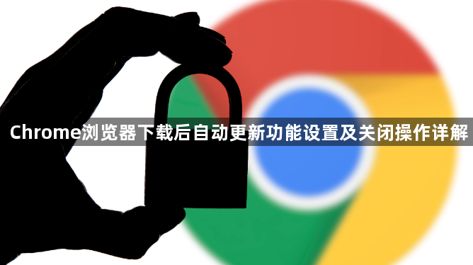 Chrome浏览器下载后自动更新功能设置及关闭操作详解1