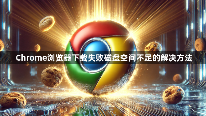 Chrome浏览器下载失败磁盘空间不足的解决方法1