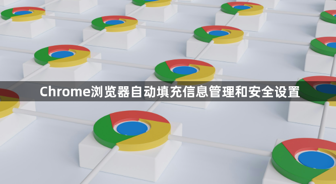 Chrome浏览器自动填充信息管理和安全设置1