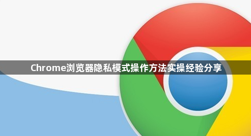 Chrome浏览器隐私模式操作方法实操经验分享1
