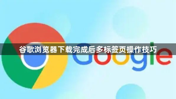 谷歌浏览器下载完成后多标签页操作技巧1