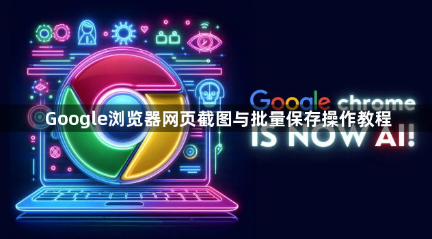 Google浏览器网页截图与批量保存操作教程1