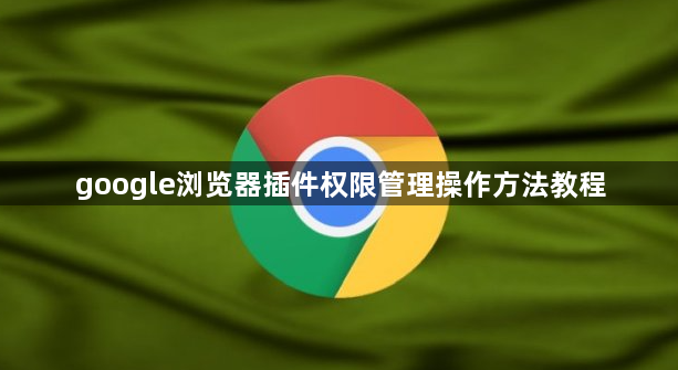 google浏览器插件权限管理操作方法教程1