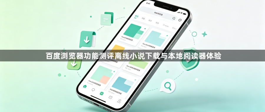 百度浏览器功能测评离线小说下载与本地阅读器体验1