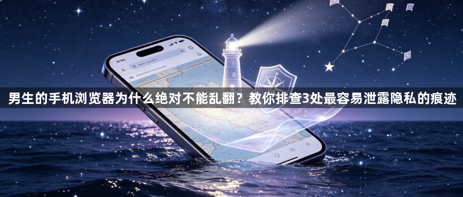 男生的手机浏览器为什么绝对不能乱翻?教你排查3处最容易泄露隐私的痕迹1