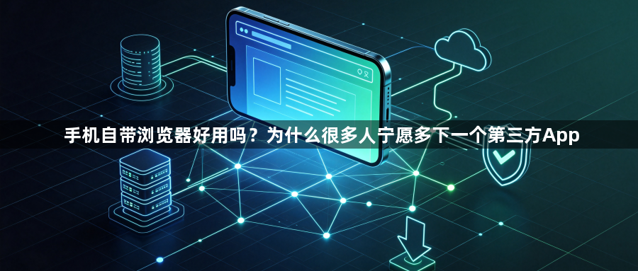 手机自带浏览器好用吗？为什么很多人宁愿多下一个第三方App1