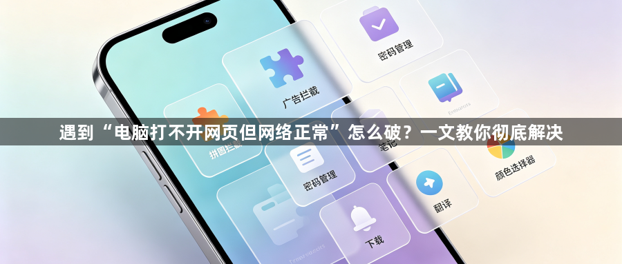 遇到“电脑打不开网页但网络正常”怎么破?一文教你彻底解决1