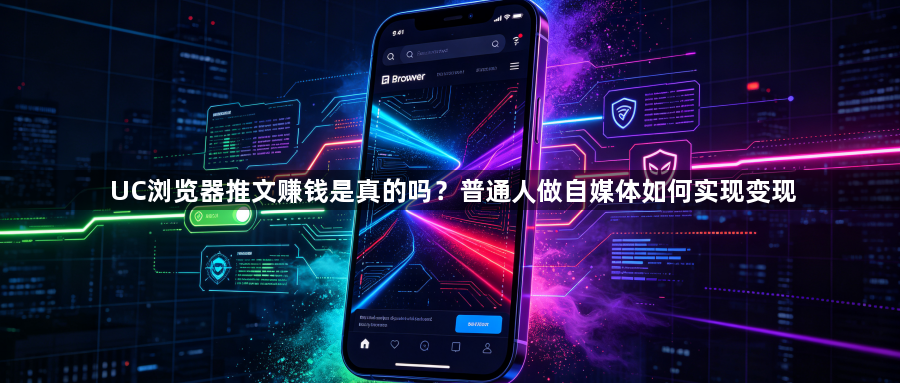UC浏览器推文赚钱是真的吗？普通人做自媒体如何实现变现1