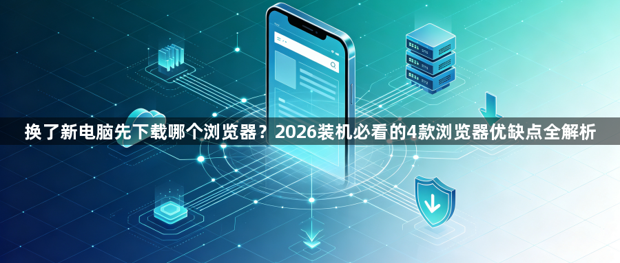 换了新电脑先下载哪个浏览器?2026装机必看的4款浏览器优缺点全解析1