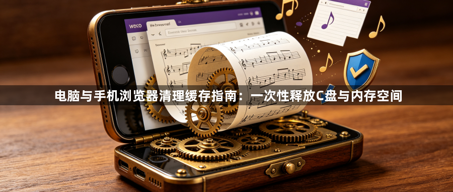电脑与手机浏览器清理缓存指南：一次性释放C盘与内存空间1