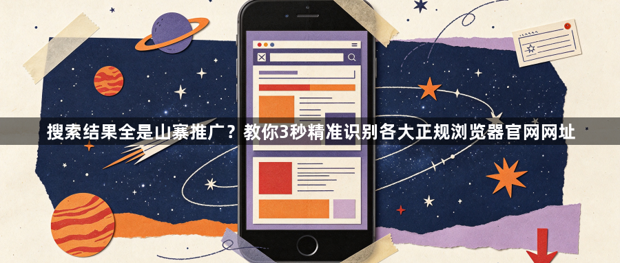 搜索结果全是山寨推广？教你3秒精准识别各大正规浏览器官网网址1