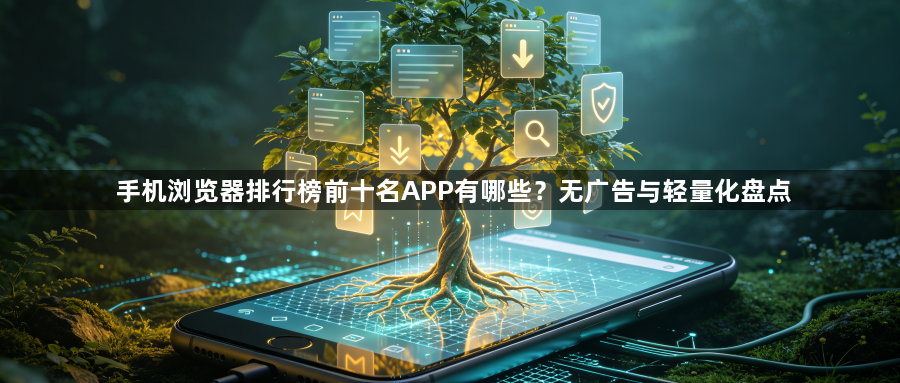 手机浏览器排行榜前十名APP有哪些?无广告与轻量化盘点1