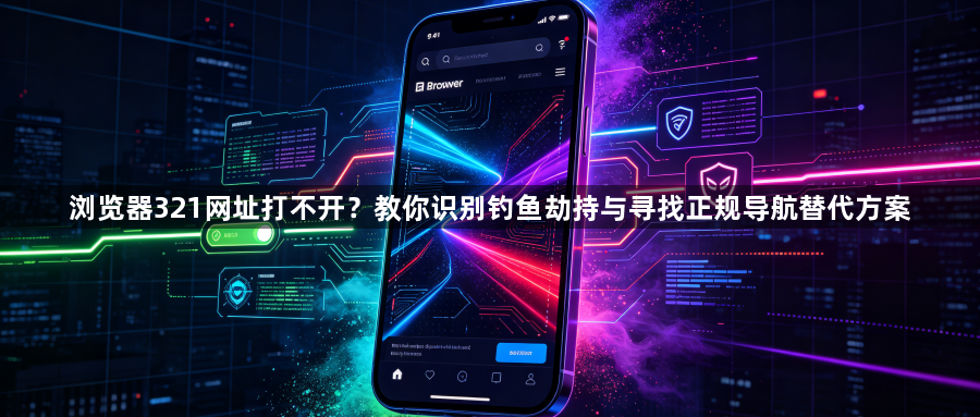 浏览器321网址打不开？教你识别钓鱼劫持与寻找正规导航替代方案1