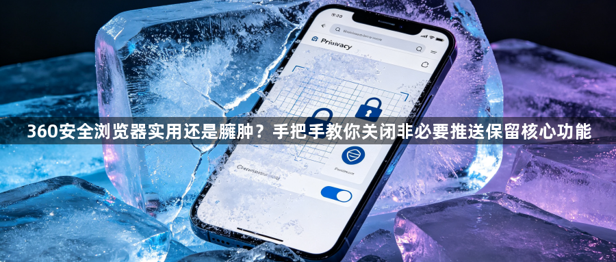 360安全浏览器实用还是臃肿？手把手教你关闭非必要推送保留核心功能1