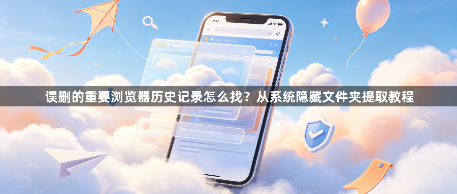 误删的重要浏览器历史记录怎么找？从系统隐藏文件夹提取教程1
