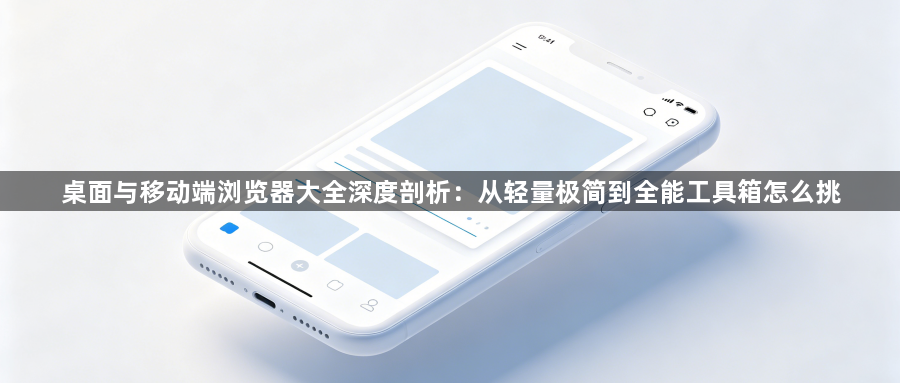 桌面与移动端浏览器大全深度剖析：从轻量极简到全能工具箱怎么挑1
