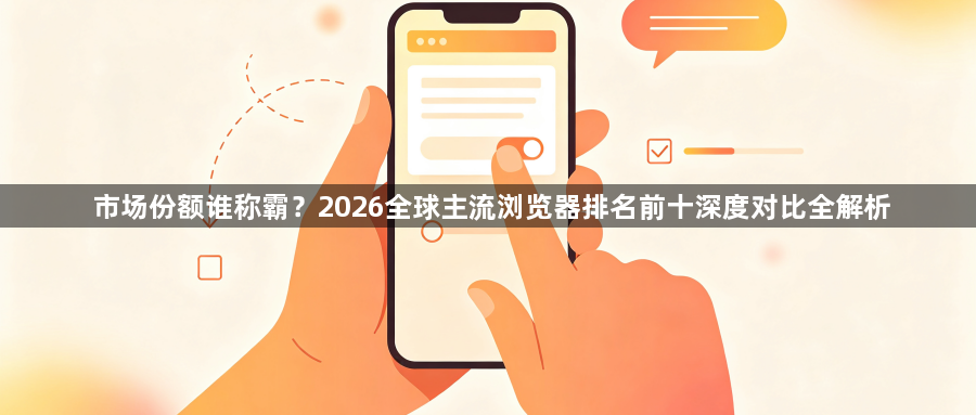 市场份额谁称霸?2026全球主流浏览器排名前十深度对比全解析1