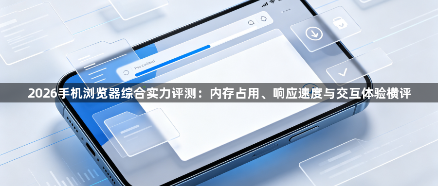 2026手机浏览器综合实力评测:内存占用、响应速度与交互体验横评1