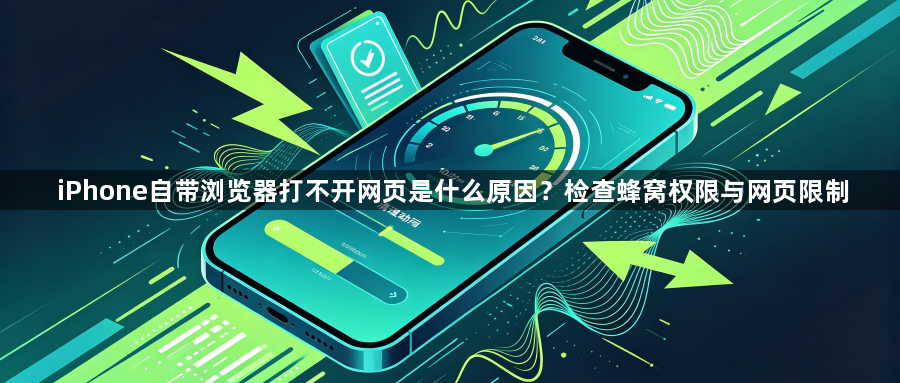 iPhone自带浏览器打不开网页是什么原因？检查蜂窝权限与网页限制1