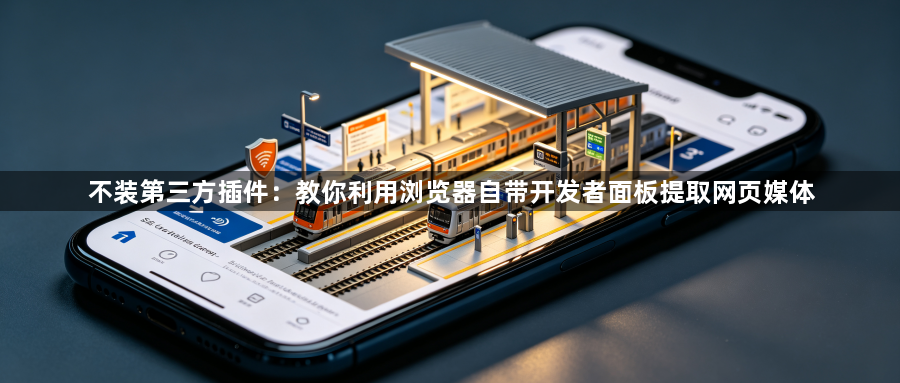 不装第三方插件：教你利用浏览器自带开发者面板提取网页媒体1