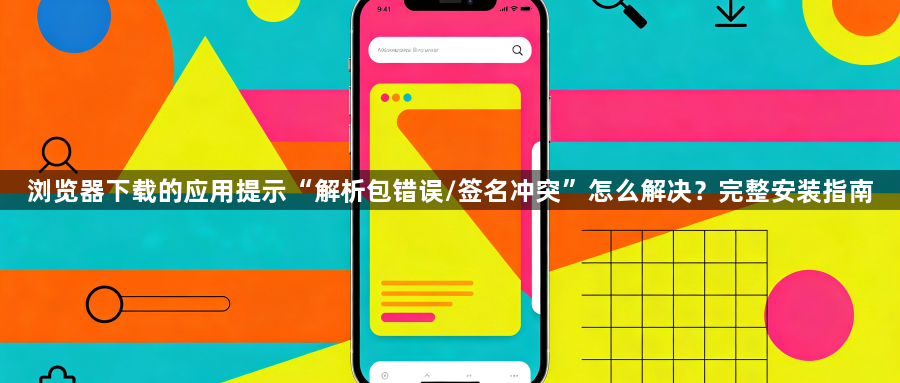 浏览器下载的应用提示“解析包错误/签名冲突”怎么解决?完整安装指南1