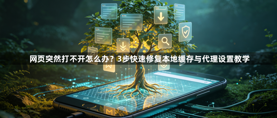 网页突然打不开怎么办？3步快速修复本地缓存与代理设置教学1