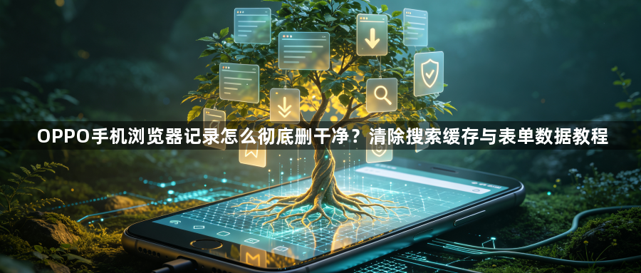 OPPO手机浏览器记录怎么彻底删干净?清除搜索缓存与表单数据教程1